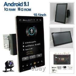 Touch Screen Android 9.1 10.1 Rotatable Car Stereo Radio 2DIN GPS Wifi + Camera