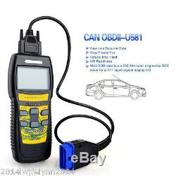 U581 OBD2 OBDII CAN BUS Car Scanner Live Code Reader Engine Diagnostic Scan Tool