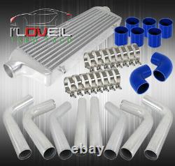 Universal 2.5 Aluminum Piping Pipe Kit + Fmic Turbo Intercooler + Silicone Hose