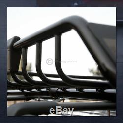 Universal Blk Roof Rack Cage Basket Travel Luggage Holder Top Tray WithFairing G18