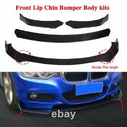 Universal Glossing Black Car Front Bumper Spoiler Body Kit/ Side Skirt /Rear Lip