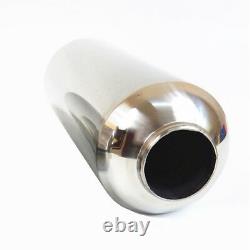 Universal Stainless 2.5 Car Exhaust Middle Downpipe Muffler Tornado Silencer 1x