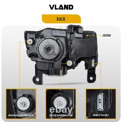 VLAND Black Full LED Headlights For 2014-22 Jeep Grand Cherokee with Animation