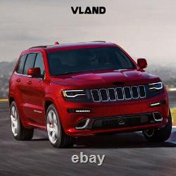 VLAND Black Full LED Headlights For 2014-22 Jeep Grand Cherokee with Animation