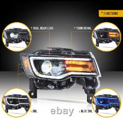 VLAND FULL LED Headlights Projector For Jeep Grand Cherokee 2014-2022 Sequential