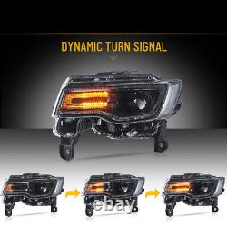 VLAND FULL LED Headlights Projector For Jeep Grand Cherokee 2014-2022 Sequential