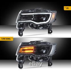 VLAND FULL LED Headlights Projector For Jeep Grand Cherokee 2014-2022 Sequential