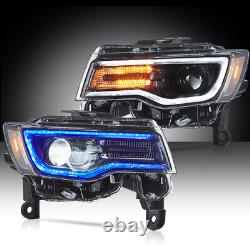 VLAND FULL LED Headlights Projector For Jeep Grand Cherokee 2014-2022 Sequential