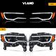 VLAND For 2014-2022 Jeep Grand Cherokee LED Projector Headlights withBlack Housing