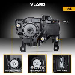 VLAND For 2014-2022 Jeep Grand Cherokee LED Projector Headlights withBlack Housing