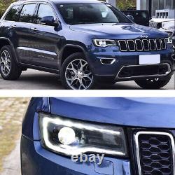 VLAND For Jeep Grand Cherokee 2014-2022 LED Headlights WithBlue DRL Animation