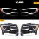 VLAND LED Black Headlight For 2011-2013 Jeep Grand Cherokee Sequential Assembly