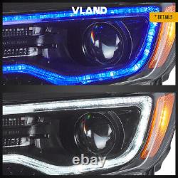 VLAND LED Black Headlight For 2011-2013 Jeep Grand Cherokee Sequential Assembly