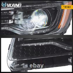 VLAND Projector Full LED Headlights withAnimation For 2011-13 Jeep Grand Cherokee