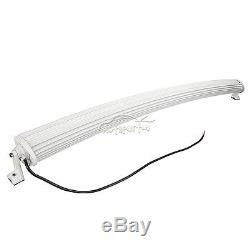 White 50Inch CREE Curved 672W Led Work Light Bar Combo Offroad 4WD ATV UTE 52
