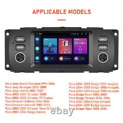 Wireless Carplay Android Radio for Jeep Grand Cherokee Dodge Chrysler GPS Navi